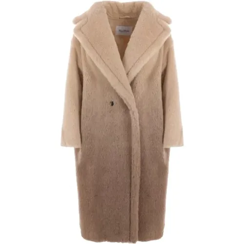 Beige Teddy Oversized Coat , female, Sizes: XS, S - Max Mara - Modalova