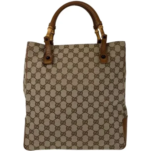 Pre-owned Tote Bags, female, , Size: ONE SIZE Pre-owned Canvas gucci-bags - Gucci Vintage - Modalova