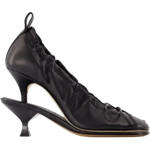 Leather Ballerina Pumps , female, Sizes: 6 UK, 5 UK, 4 UK, 7 UK - Jacquemus - Modalova