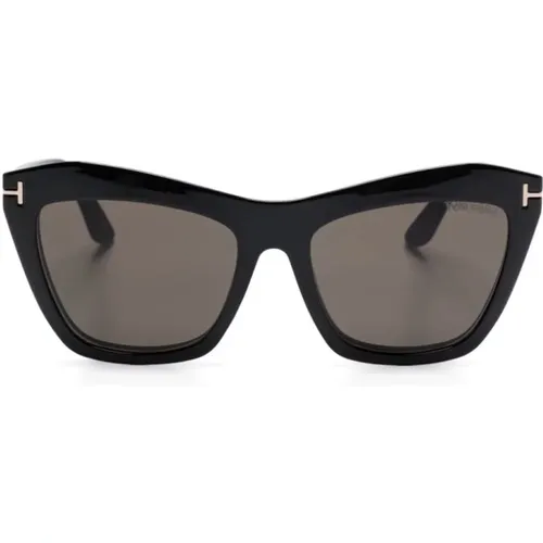 Sunglasses, unisex, , Size: 54 MM Ft5971B 001 Clip Optical Frame - Tom Ford - Modalova