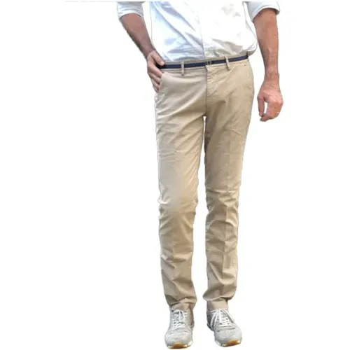 Chinos, male, , Size: XS Solid Cotton Stretch Pants - Mason's - Modalova