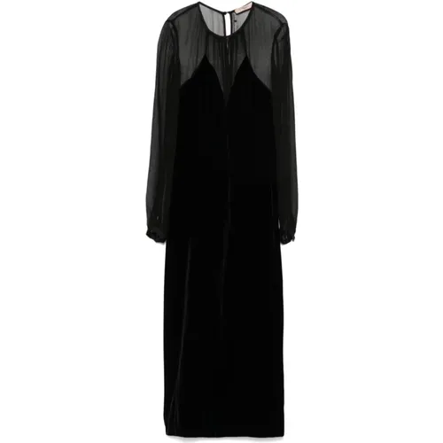 Schwarzes Kleid Set , Damen, Größe: S - Twinset - Modalova