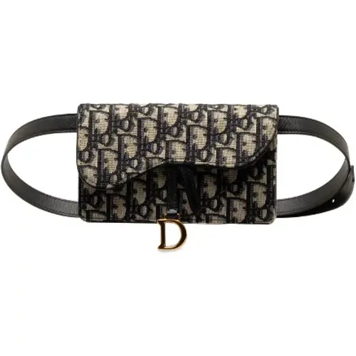 Pre-owned Belt Bags, female, , Size: ONE SIZE Pre-owned Canvas shoulder-bags - Dior Vintage - Modalova