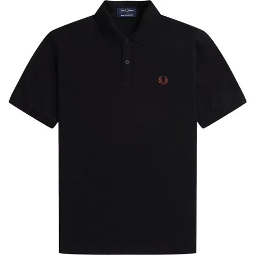 Polo Shirts, male, , Size: 4XS Original Plain Polo & Brown - Fred Perry - Modalova