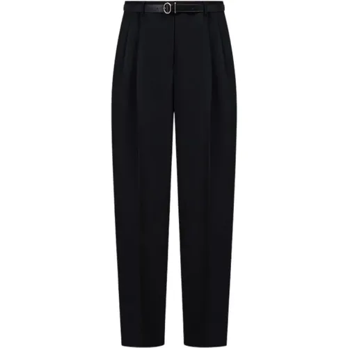 Wide Trousers, female, , Size: S Long Belted Pants - Jil Sander - Modalova