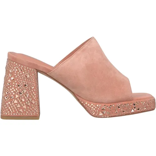 Glitter Platform Sandal , Damen, Größe: 40 EU - Alma en Pena - Modalova