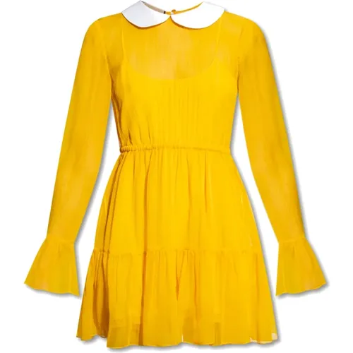 Silk Chiffon Dress , female, Sizes: S - Gucci - Modalova