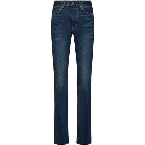 Flared Denim Jeans Aw24 , female, Sizes: W26 - Tom Ford - Modalova