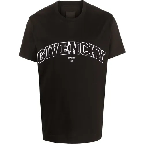 Logo-besticktes College T-Shirt , Herren, Größe: L - Givenchy - Modalova