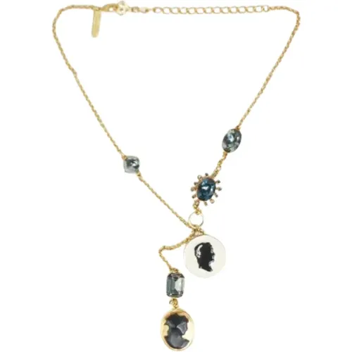 Pre-owned Metal necklaces , female, Sizes: ONE SIZE - Oscar De La Renta Pre-owned - Modalova