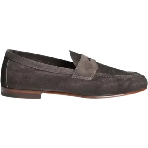 Loafers, male, , Size: 8 US Classic Loafer in Suede - Henderson Baracco - Modalova