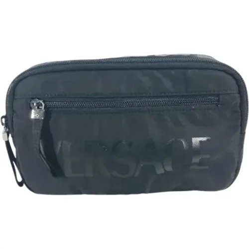 Pre-owned Belt Bags, male, , Size: ONE SIZE Pre-owned Nylon shoulder-bags - Versace Pre-owned - Modalova