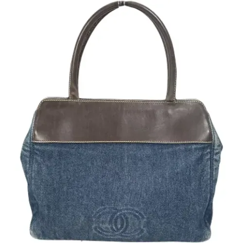 Pre-owned Tote Bags, female, , Size: ONE SIZE Pre-owned Denim totes - Chanel Vintage - Modalova