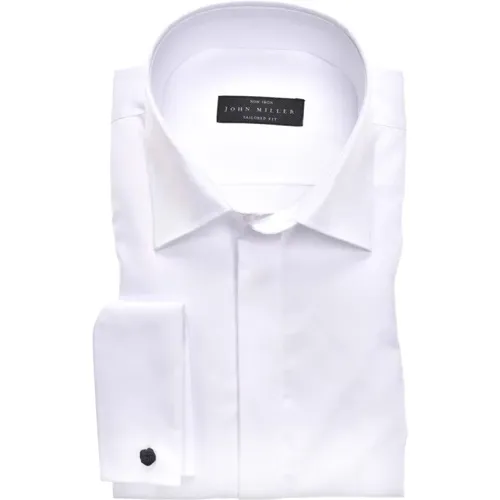 Long Sleeve Tailored Fit Shirt , male, Sizes: M - John Miller - Modalova