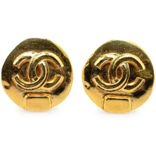 Pre-owned Metal earrings , female, Sizes: ONE SIZE - Chanel Vintage - Modalova