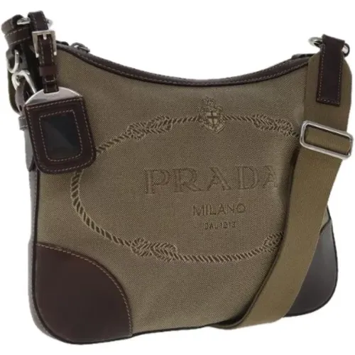 Pre-owned Cross Body Bags, female, , Size: ONE SIZE Pre-owned Canvas prada-bags - Prada Vintage - Modalova