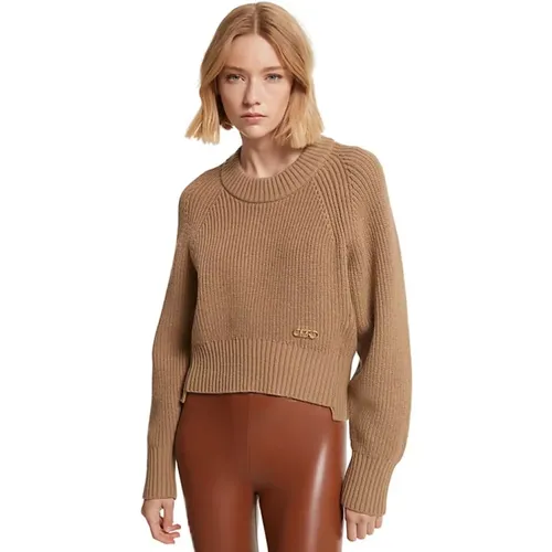 Ribbed Wool and Cashmere Sweater , female, Sizes: XS, M - Michael Kors - Modalova