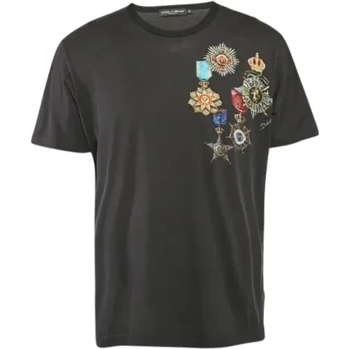 Pre-owned Tops, male, , Size: S Pre-owned Cotton tops - Dolce & Gabbana Pre-owned - Modalova