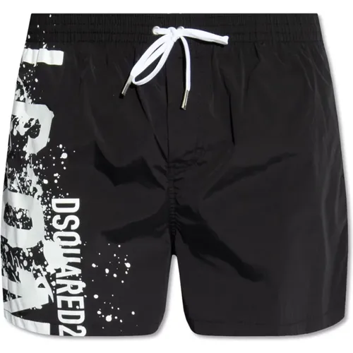 Swimming shorts with logo , male, Sizes: XL, M, S, L - Dsquared2 - Modalova
