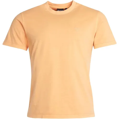 Gefärbtes T-Shirt mit -Stickerei , Herren, Größe: XL - Barbour - Modalova