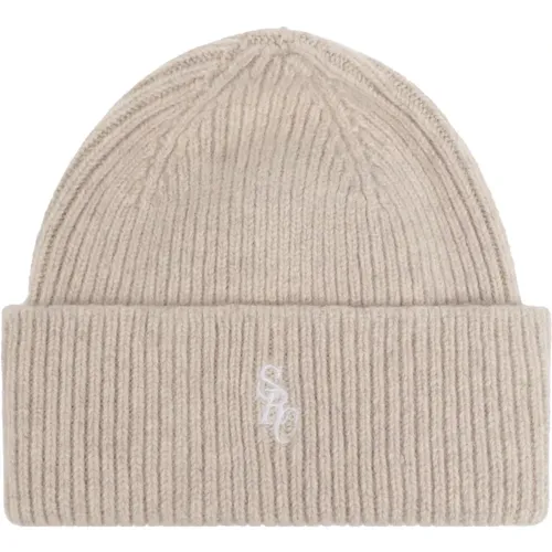 Beanies, unisex, , Size: ONE SIZE Wool Beanie - Sporty & Rich - Modalova