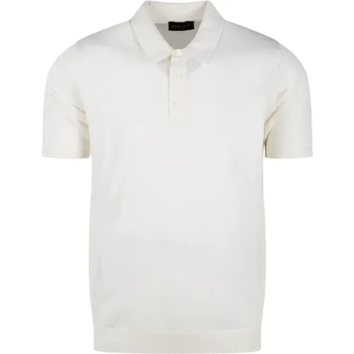 Cotton Knit Polo Shirt , male, Sizes: M, S, XL, L, 2XL - Roberto Collina - Modalova