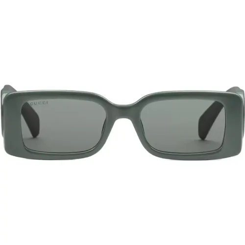 Womens Square Sunglasses in Grey Acetate Frame , female, Sizes: 54 MM - Gucci - Modalova