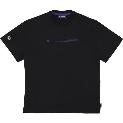 Schwarzes Streetwear Outline Logo Tee , Herren, Größe: L - Octopus - Modalova