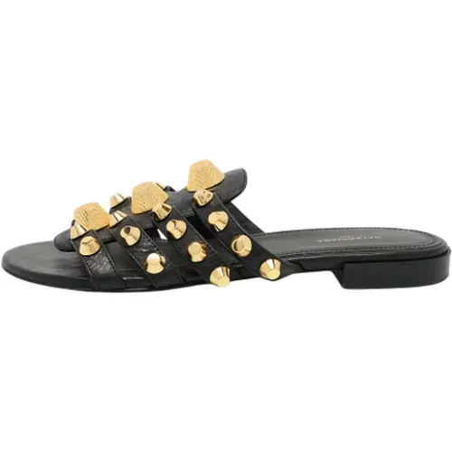 Pre-owned Flats, female, , Size: 5 US Pre-owned Leather flats - Balenciaga Vintage - Modalova