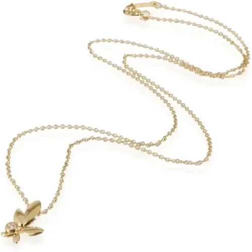 Pre-owned Gold necklaces , female, Sizes: ONE SIZE - Tiffany & Co. Pre-owned - Modalova