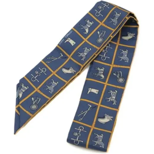 Pre-owned Scarves, female, , Size: ONE SIZE Pre-owned Fabric scarves - Hermès Vintage - Modalova