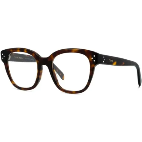 Glasses, unisex, , Size: ONE SIZE Square Frame Eyeglasses - Tortoiseshell - Celine - Modalova