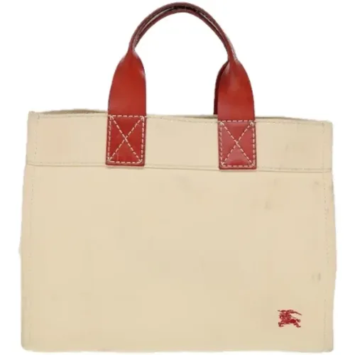 Pre-owned Tote Bags, female, , Size: ONE SIZE Pre-owned Canvas handbags - Burberry Vintage - Modalova