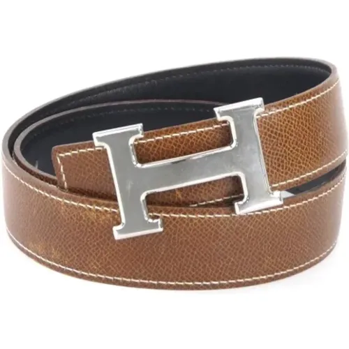 Pre-owned Belts, female, , Size: ONE SIZE Pre-owned Leather belts - Hermès Vintage - Modalova