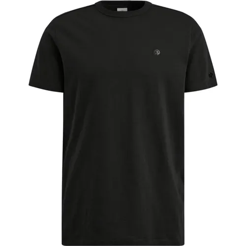 Slub Essential Slim Fit T-Shirt , Herren, Größe: M - Cast Iron - Modalova