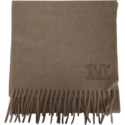 Winter Schals, Bleiben Sie Warm und Stilvoll mit dem 003 Sand Wsdalia Schal für Frauen , Damen, Größe: ONE Size - Max Mara - Modalova