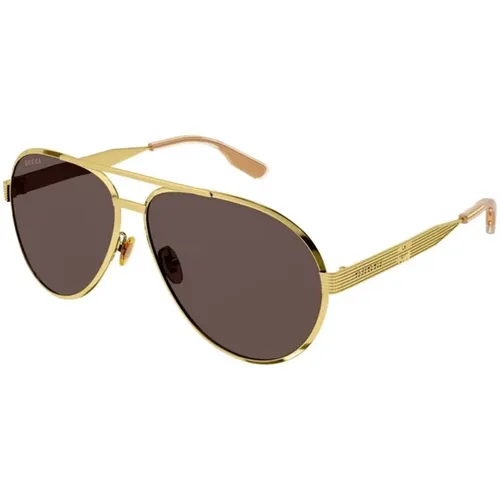 Gold Braun Sonnenbrille Gg1513S 002 - Gucci - Modalova