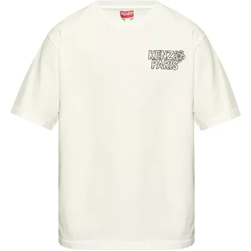Blumenmotiv T-Shirts und Polos , Herren, Größe: XL - Kenzo - Modalova