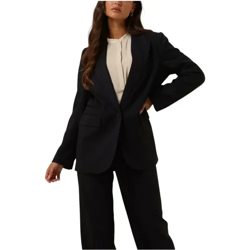 Oversize Pin Single Blazer Dunkelgrau , Damen, Größe: L - Co'Couture - Modalova