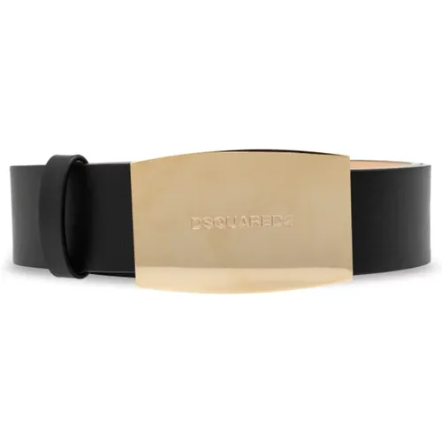 Belts, male, , Size: 115 CM Leather belt - Dsquared2 - Modalova