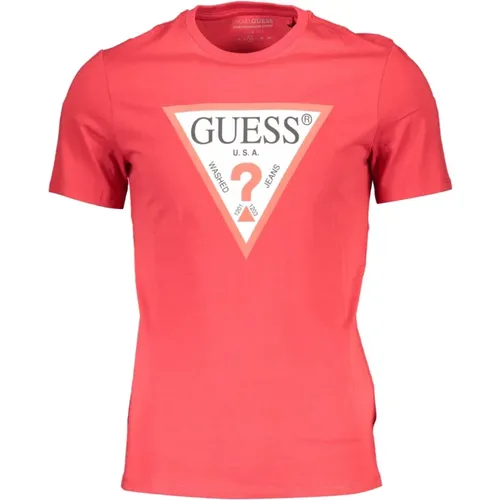 Bio-Cotton T-Shirt with Logo , male, Sizes: 2XL, XL - Guess - Modalova