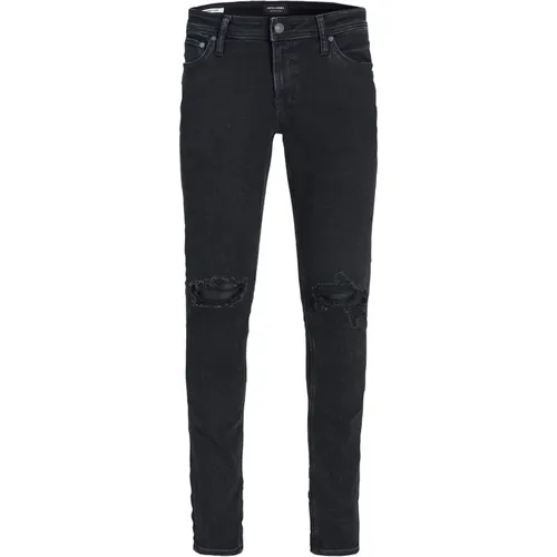 Skinny Fit 5-Pocket Jeans Used Look , Herren, Größe: W29 L32 - jack & jones - Modalova