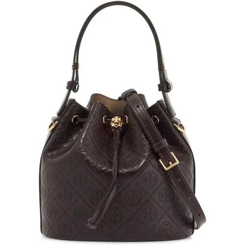 Monogramm Eimer Tasche mit Verstellbarem Riemen - TORY BURCH - Modalova