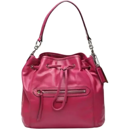 Pre-owned Bucket Bags, female, , Size: ONE SIZE Pre-owned Leather handbags - Coach Pre-owned - Modalova