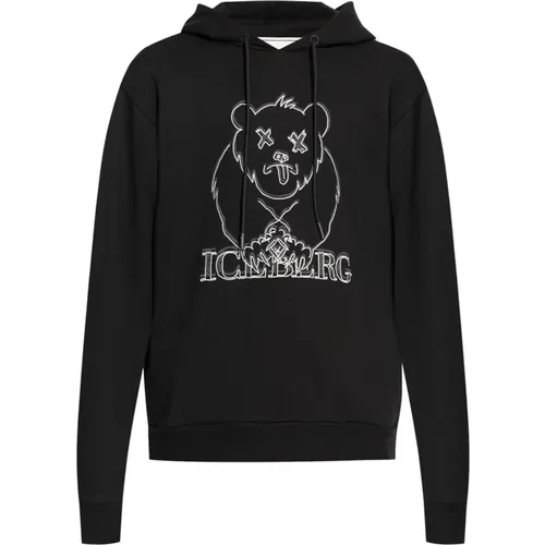 Bestickter Logo Hoodie Pullover , Herren, Größe: M - Iceberg - Modalova