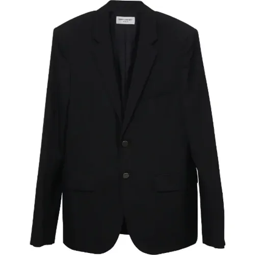 Pre-owned Jackets, male, , Size: 2XS Pre-owned Wool outerwear - Yves Saint Laurent Vintage - Modalova