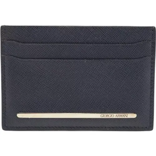 Pre-owned Wallets, female, , Size: ONE SIZE Pre-owned Leather wallets - Armani Pre-owned - Modalova