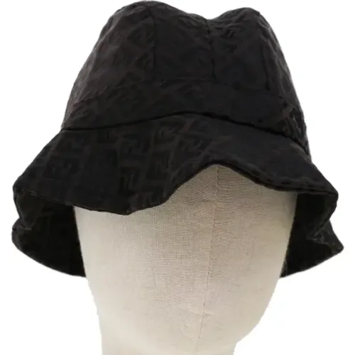 Pre-owned Accessories, female, , Size: ONE SIZE Pre-owned Canvas hats - Fendi Vintage - Modalova