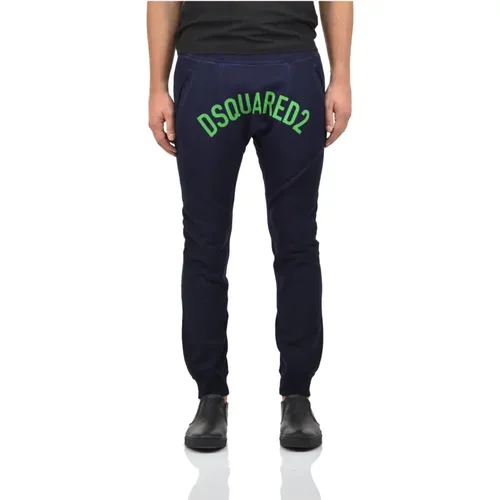 Sweatpants, male, , Size: M Cotton Tracksuit Pants for Men - Dsquared2 - Modalova