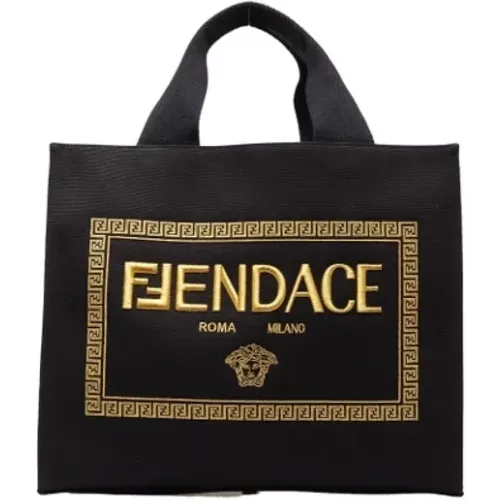 Pre-owned Tote Bags, female, , Size: ONE SIZE Pre-owned Canvas fendi-bags - Fendi Vintage - Modalova